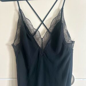 Victoria's Secret Black Lace Chemise